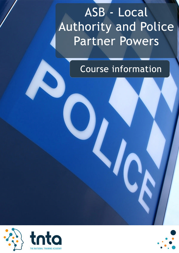 Anti-Social Behaviour Local Authority and Police Partner Powers SCORM File