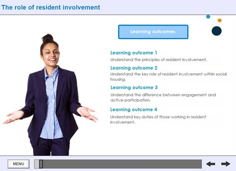 Resident Involvement Online training Screenshot 1