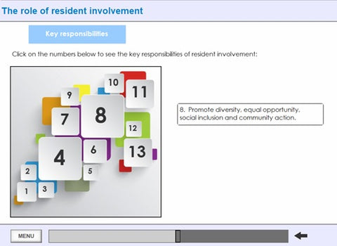 Resident Involvement Online training Screenshot 3