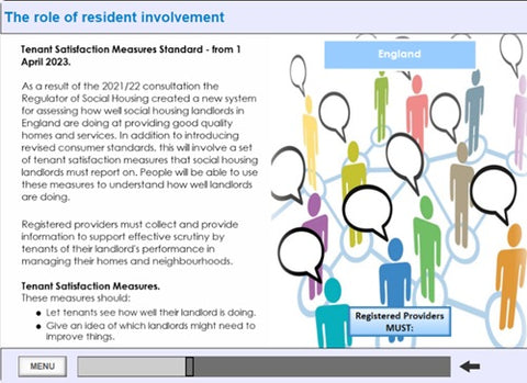 Resident Involvement Online training Screenshot 4