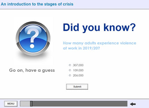 De-escalation of Hostile and Challenging Behaviour SCORM File