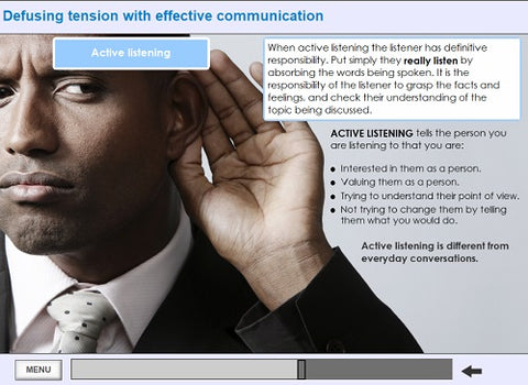 De-escalation of Hostile and Challenging Behaviour SCORM File