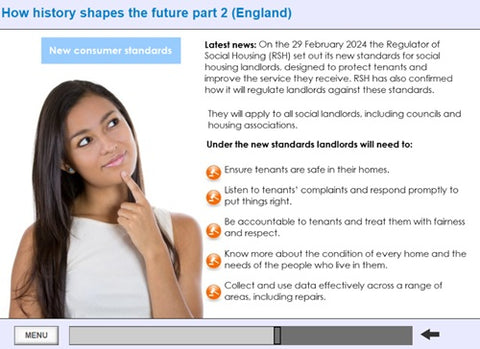 History of Social Housing in England Online Training - screen shot 7