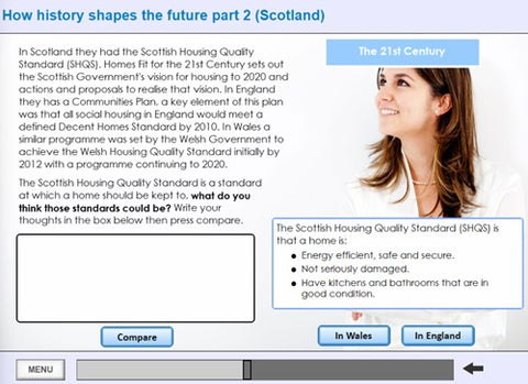 History of Social Housing in Scotland Online Training - screen shot 5
