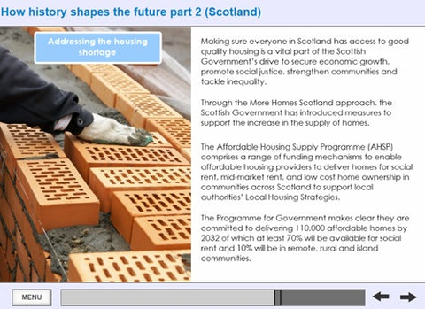 History of Social Housing in Scotland Online Training - screen shot 8