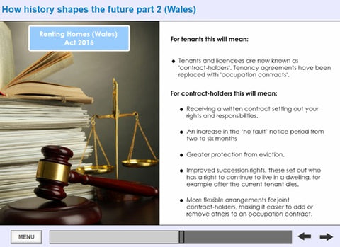 History of Social Housing in Wales Online Training - screen shot 7