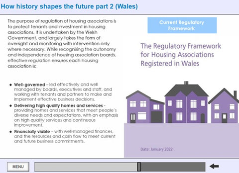 History of Social Housing in Wales Online Training - screen shot 8