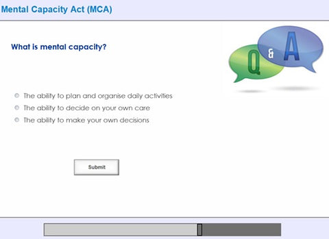 An Introduction to the Mental Capacity Act and Deprivation of Liberty Safeguards Online Training - screen shot7