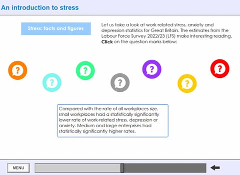 Stress Awareness in the Workplace Online Training - screen shot 4