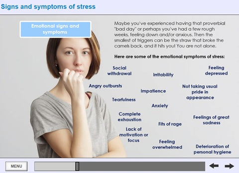 Stress Awareness in the Workplace Online Training - screen shot 7