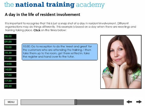 Engagement and Participation Online Training screen shot 5