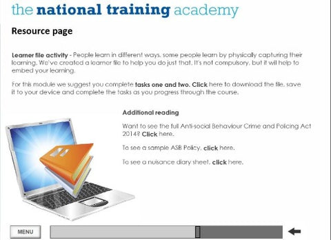 Anti-Social Behaviour - Using Civil Injunctions Online Training - screen shot 7