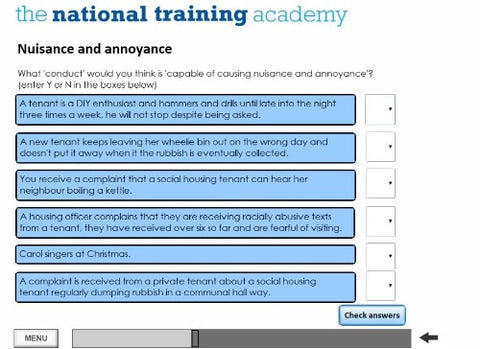 Anti-Social Behaviour - Using Civil Injunctions Online Training - screen shot 5