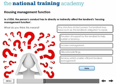 Assured Shorthold Tenancies Online Training - screen shot 4