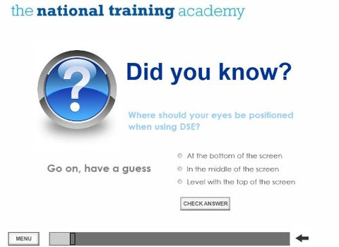 DSE Awareness Online Training - screen shot 2