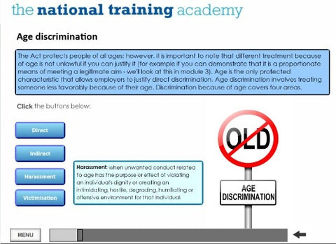 Equality and Diversity Online Training - screen shot 7