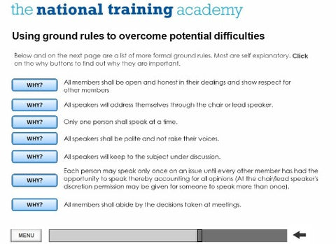 Facilitating Effective Meetings Online Training screen shot 3