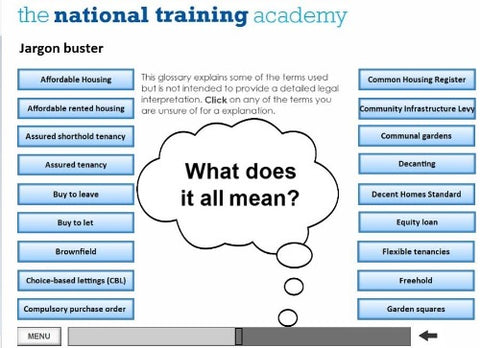 An introduction to social housing online training - Screen shot 4