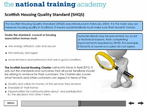 An Introduction to Social Housing (Scotland) online training - screen shot 3