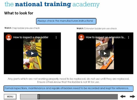 Ladder Safety Online Training - screen shot 5