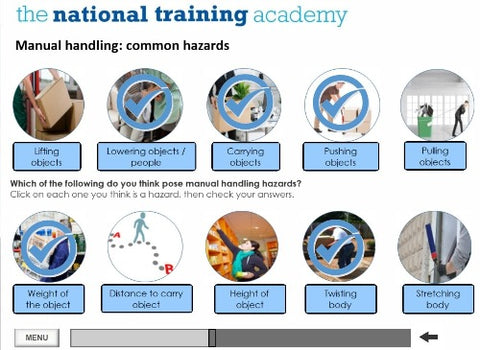 Manual Handling Online Training screen shot 4