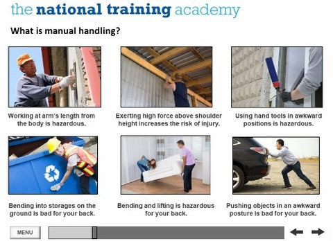 Manual Handling Online Training screen shot 3