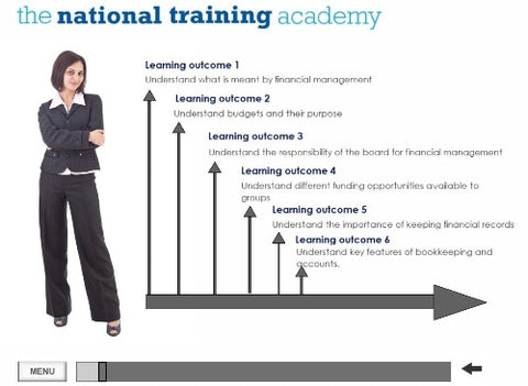 Organisational Finance for Community Groups Online Training screen shot 1