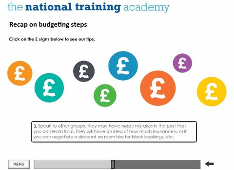 Organisational Finance for Community Groups Online Training screen shot 4