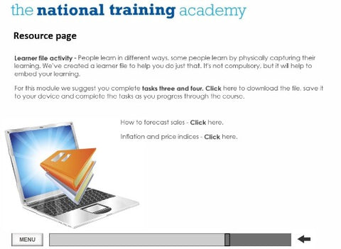 Organisational Finance for Community Groups Online Training screen shot 5
