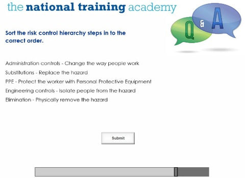 Assessment Online Training screen shot 10