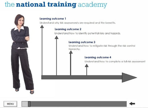 Risk Assessment Online Training screen shot 1
