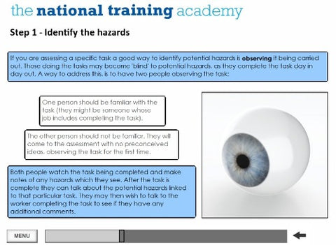 Assessment Online Training screen shot 5