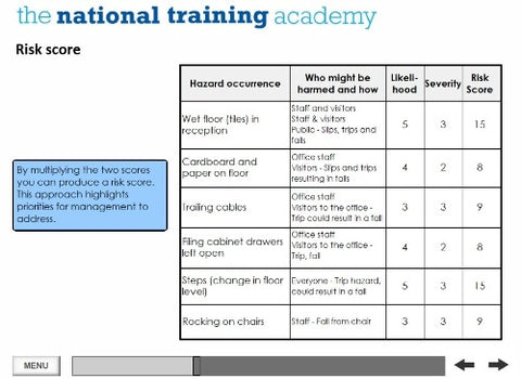 Assessment Online Training screen shot 8