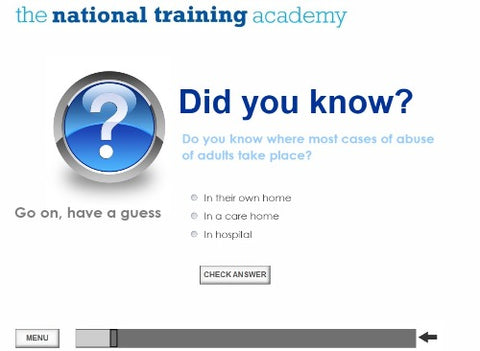 Safeguarding Adults Awareness Level 1 Online Training - screen shot 2