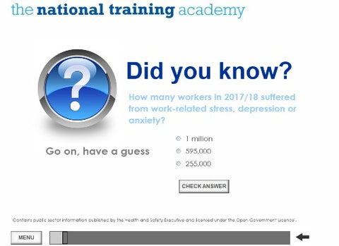 Stress Awareness for Managers Online Training - screen shot 2
