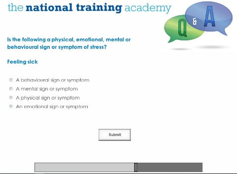 Stress Awareness for Managers Online Training - screen shot 7