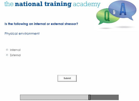 Stress Awareness in the Workplace Online Training - screen shot 7