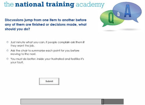 Taking Minutes Online Training screen shot 7