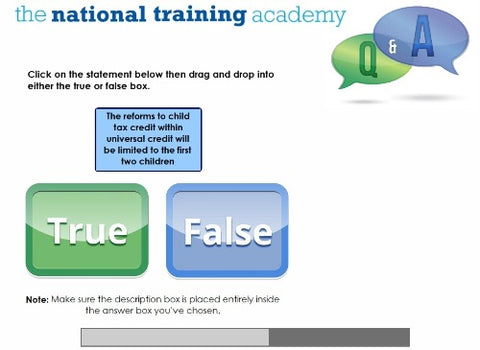 Welfare Reform and Work Act 2016 Online Training screen shot 7