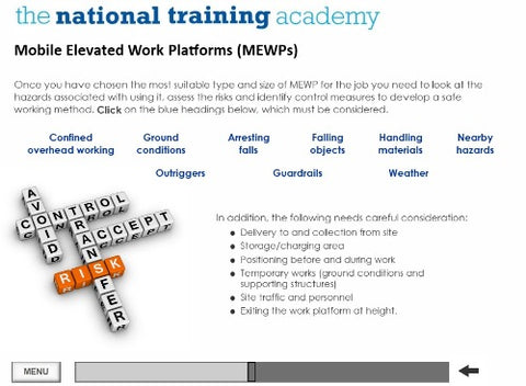 Working at Height Online Training screen shot 4