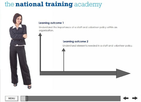 Writing a Staff and Volunteer Policy Online Training screen shot 1