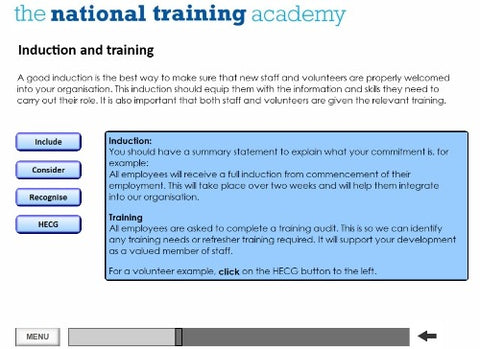Writing a Staff and Volunteer Policy Online Training screen shot 3