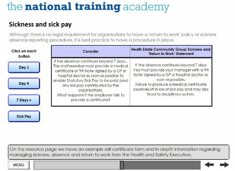 Writing a Staff and Volunteer Policy Online Training screen shot 5