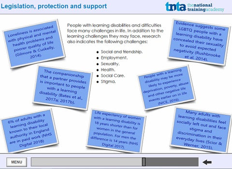 Learning disabilities awareness course  screen shot 6