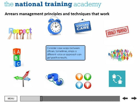 Management and Recovery of Rent Arrears Online Training screen shot 5