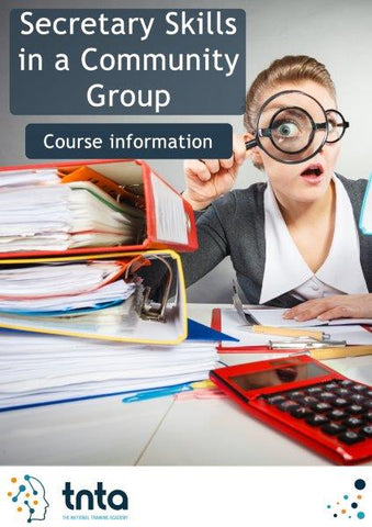 Secretary Skills in a Community Group Online Training