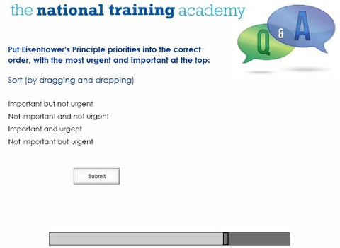 Time Management Online Training screen shot 7