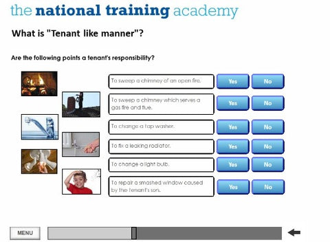 Understanding Disrepair Responsibilities Online Training screen shot 4
