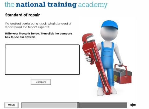 Understanding Disrepair Responsibilities Online Training screen shot 5